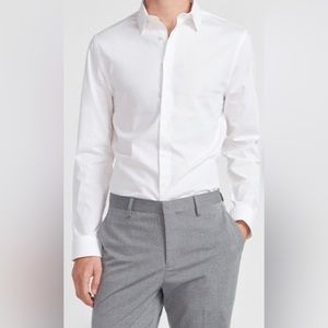 Express 1MX white button down shirt